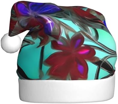 QinZheng Personalized Flower Stained Glass Santa Hat