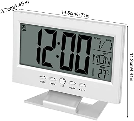 LCD Digital Alarm Clock with Calendar and Temp Display