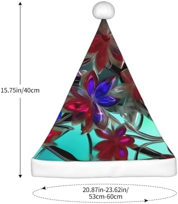 QinZheng Personalized Flower Stained Glass Santa Hat
