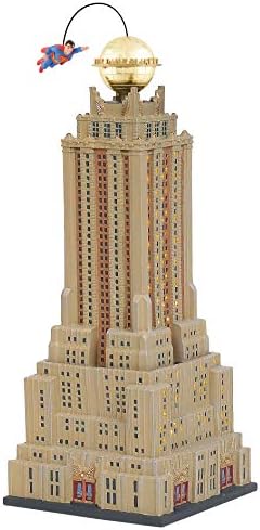 Department 56 DC Comics Village Superman The Daily Planet Lit Building 1614 Inch