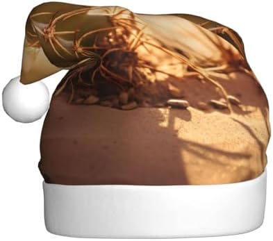 Qin Zheng Desert Cactus Print Santa Hat for Women