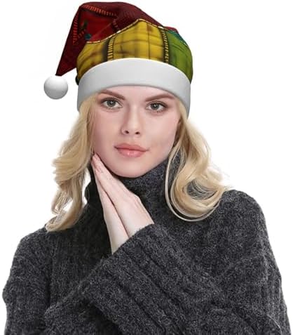 QINZHENG African Style Patchwork Santa Hat for Women