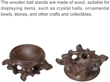 MECCANIXITY Wooden Ball Stand for Crystal Balls and Decor
