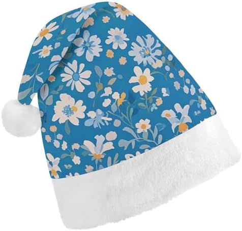 NWGHM Blue Floral Christmas Party Hat Headwear