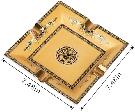 KAWONKA STAR Ceramic Tabletop Ashtray for Home Office Use