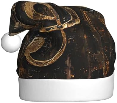 Music Symbol Christmas Santa Hat Plush Funny For Adults Party