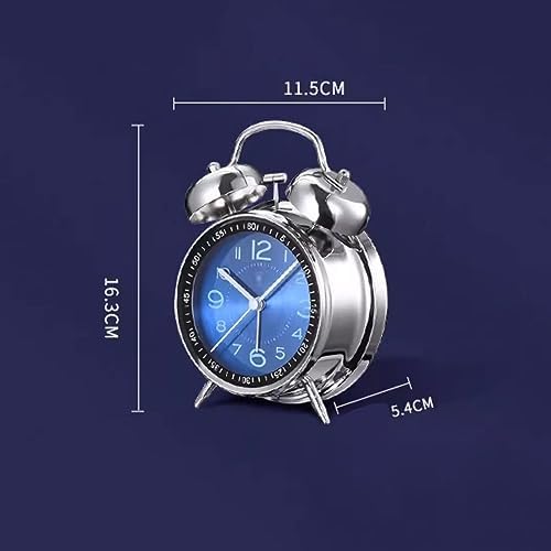 GRFIT 4 Inch Loud Dual Bell Alarm Clock with Backlight