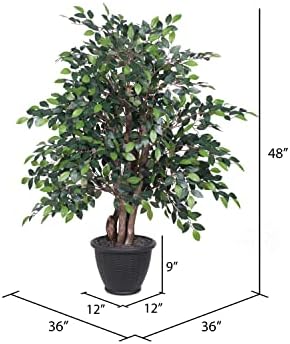 Vickerman 4 Foot Artificial Mini Ficus Bush