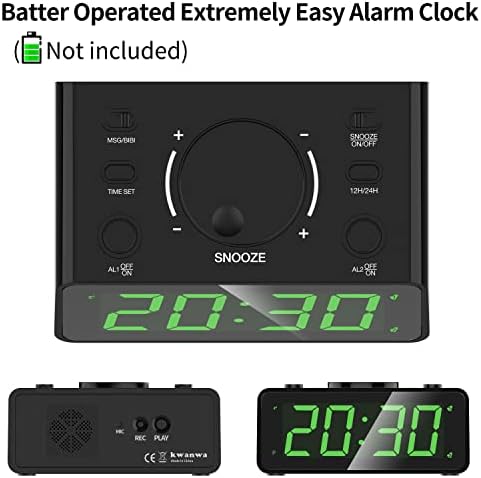 KWANWA Personalized 15 Second Alarm Clock