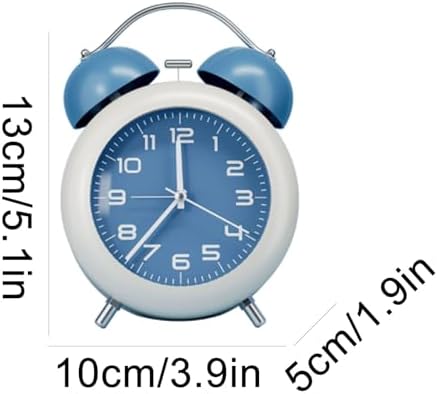 Multifunctional Metal Alarm Clock with Double Bell
