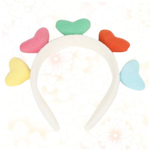 GALPADA Heart-Shaped Hairband Plush Headband for Women