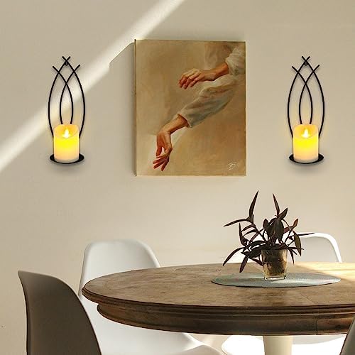 Snail Garden Wall Candle Sconces Holder Set of 2
