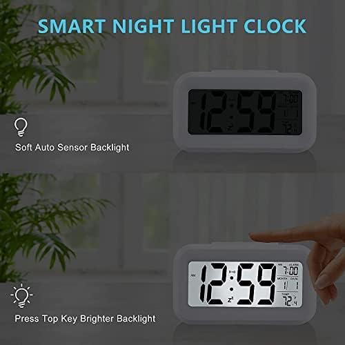 Hiseeyo Digital Alarm Clock with 43 Inch LED Display