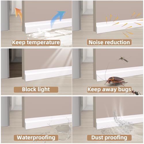 39 Inch Black Under Door Draft Stopper Soundproof Seal