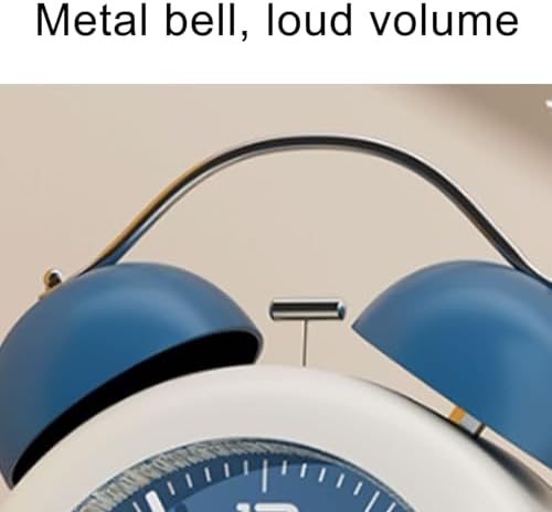 Multifunctional Metal Alarm Clock with Double Bell