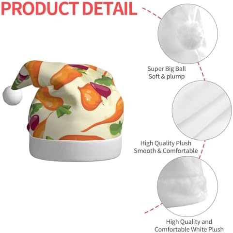 Qin And Zheng Cartoon Vegetables Santa Hat
