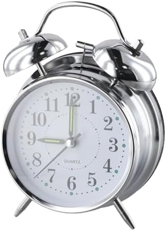 Classic Double Bell Alarm Clock with Luminous Hands