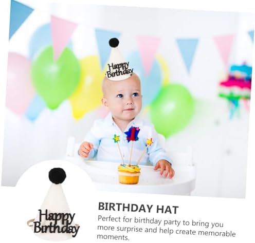ABOOFAN 1pc Birthday Hat with Letter Decor