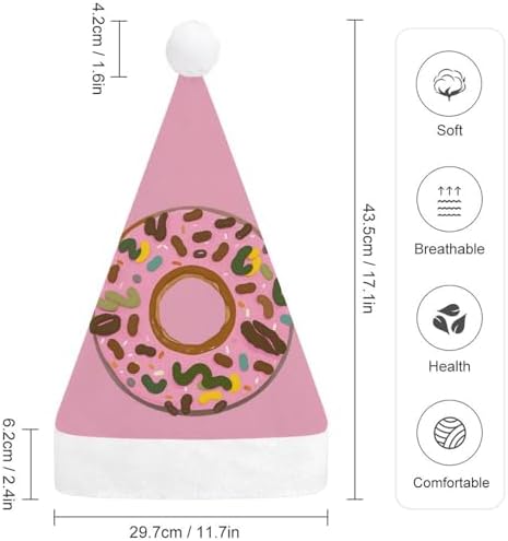NWGHM Christmas Donut Santa Hat for Adults