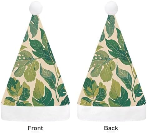 NWGHM Santa Hat Green Leaves Christmas Party Headwear