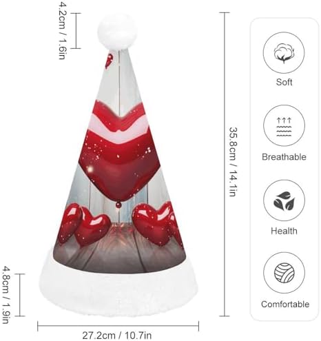 Santa Hat Love Heart Christmas Party Headwear