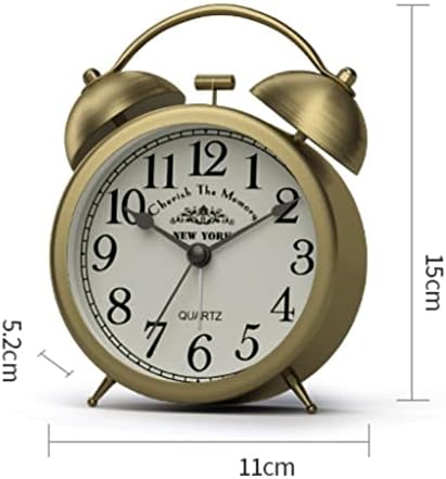 Double Bell Alarm Clock Loud and Clear with Night Light