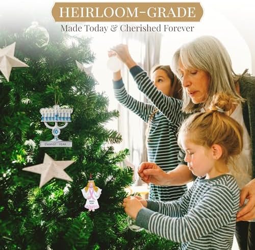 Personalized Menorah Ornament 2025 Custom Gift for Hanukkah