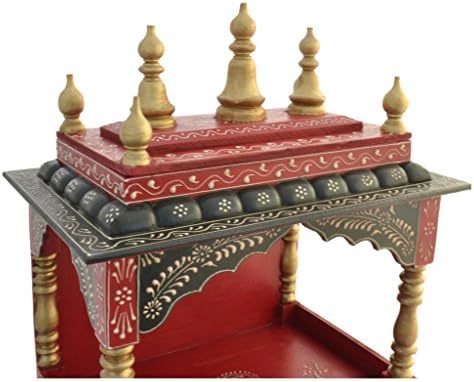 Homecrafts Medium Wooden Temple with 1 Drawer and 1 Tray
