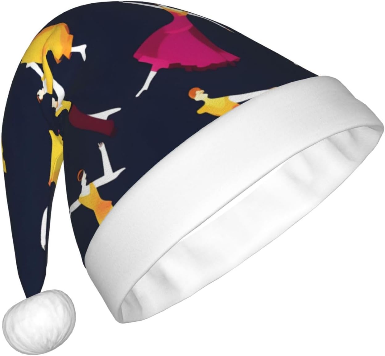 QINZHENG Ballroom Dance Santa Hat Christmas Decoration for Women