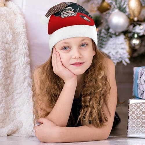 Santa Hat Magic Electric Guitar Christmas Party Hat