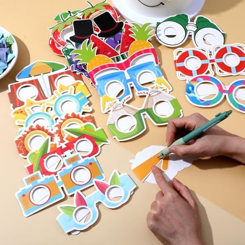 Quilax Hawaiian Luau Party Sunglasses 18Pcs Set