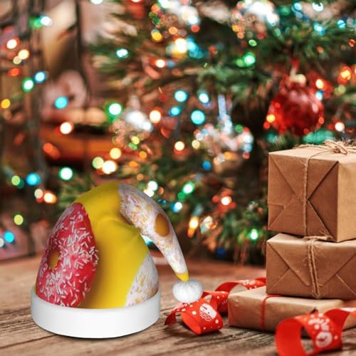 Qin Zheng Personalized Santa Hat with Doughnut Print