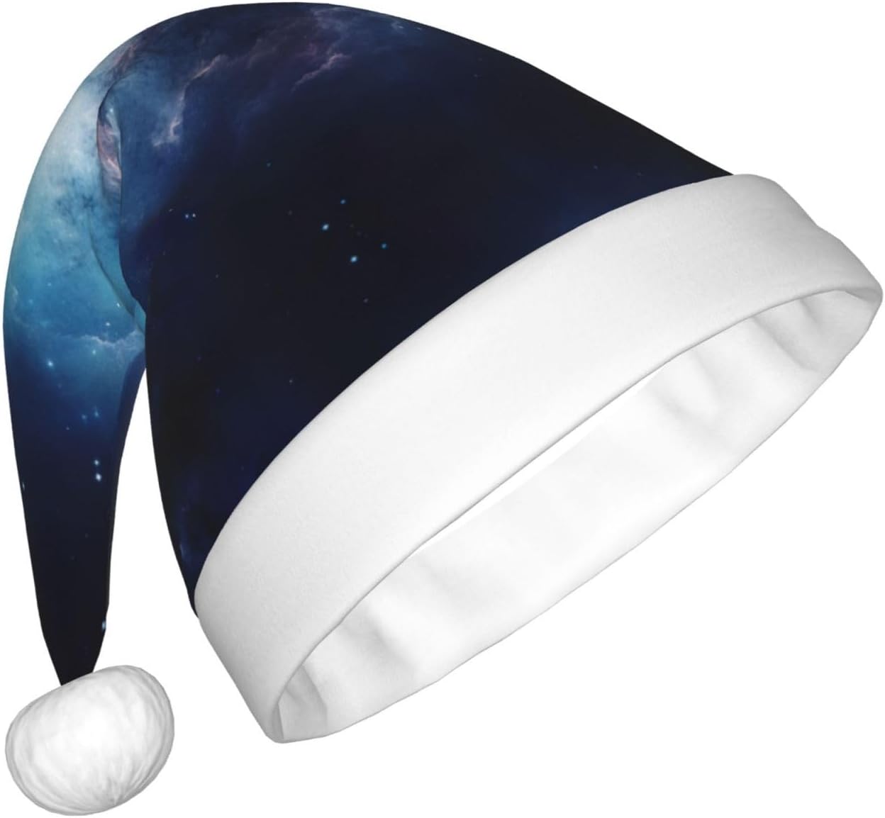 Galaxy Print Christmas Santa Hat for Adults and Parties