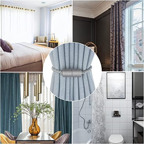 Magnetic Curtain Tiebacks 4 Pack Modern Decorative Holders