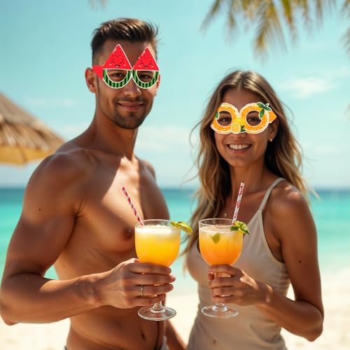 Quilax Hawaiian Luau Party Sunglasses 18Pcs Set