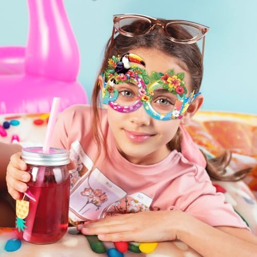 24 Pack Hawaiian Party Paper Sunglasses