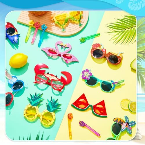 Soulchen 24 Pcs Tropical Luau Party Favors