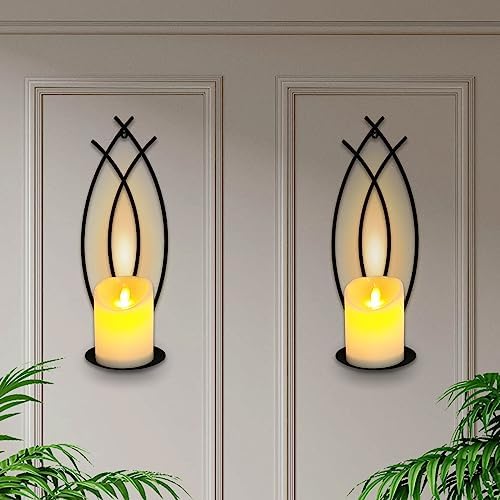 Snail Garden Wall Candle Sconces Holder Set of 2