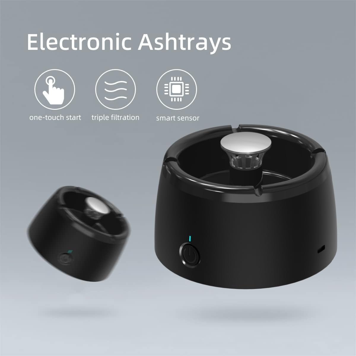2-in-1 Smokeless Ashtray Air Purifier for Home