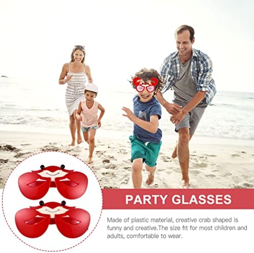 PRETYZOOM 3 Pcs Funny Crab Sunglasses for Parties