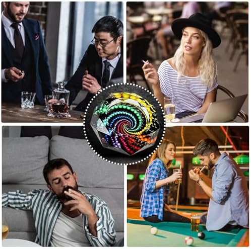 Durable Cigar Ashtray with Circle Design