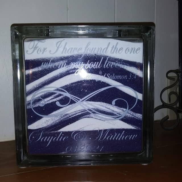 Personalized Infinity Unity Sand Ceremony Set with Lid