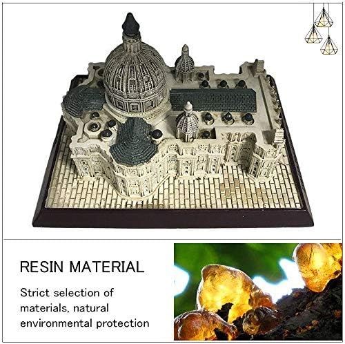 St Peters Basilica Resin Statue Home Decor Sculpture