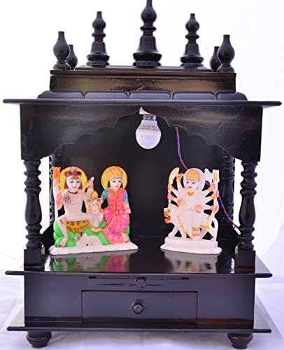 Wood MDF Home Temple - Brown