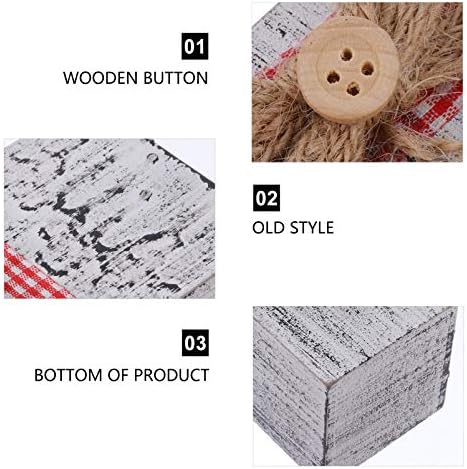 Vintage Wooden Christmas Candle Holder