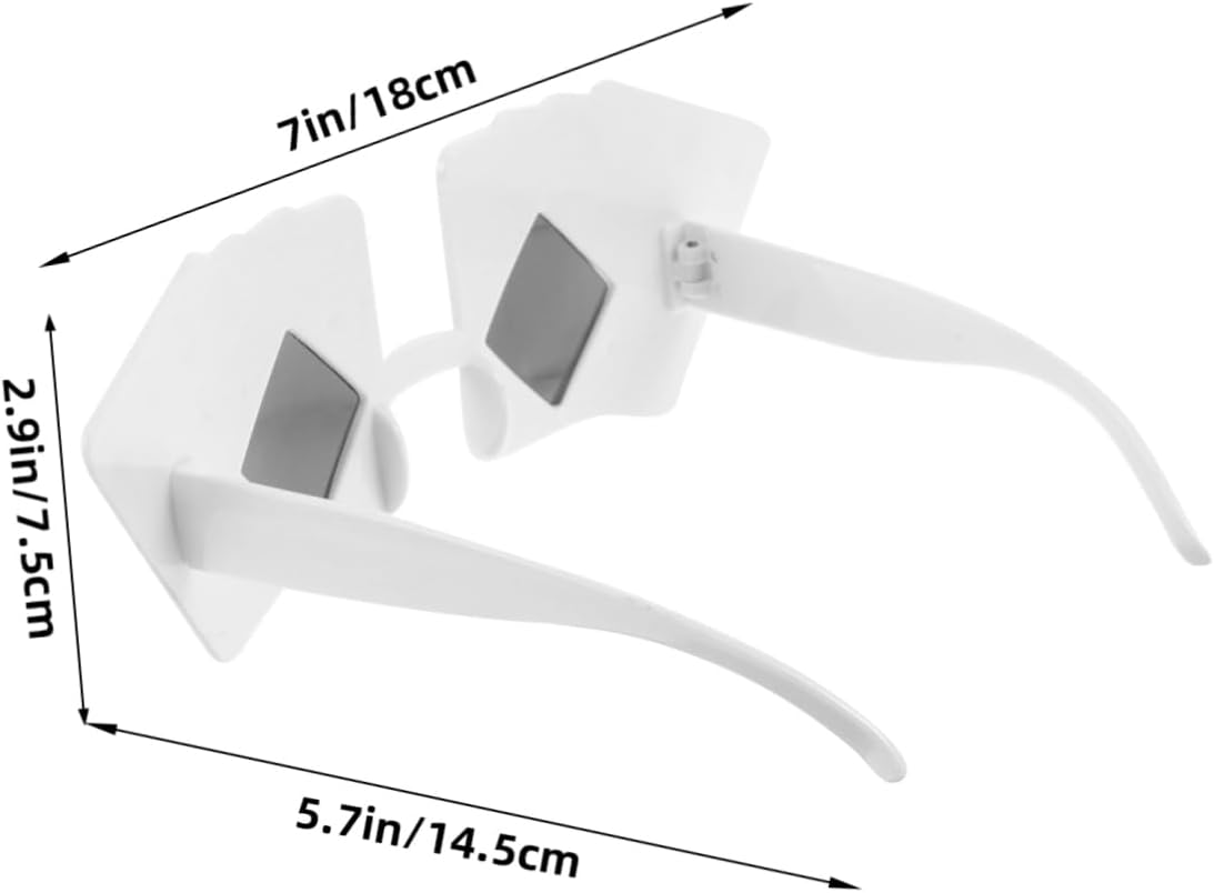 2pcs Poker Themed Sunglasses for Party Fun