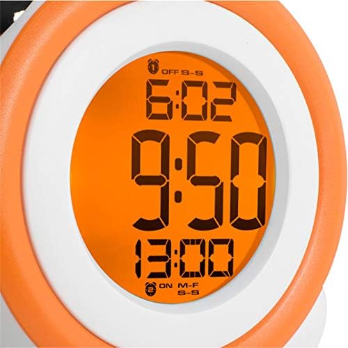 SweetMmj Mechanical Double Bell Alarm Clock with 4-in-1 Display