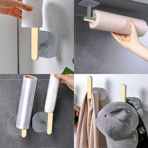2PCS Gold Curtain Holders with Self Adhesive Hooks