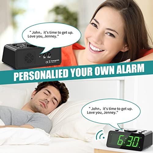 KWANWA Personalized 15 Second Alarm Clock