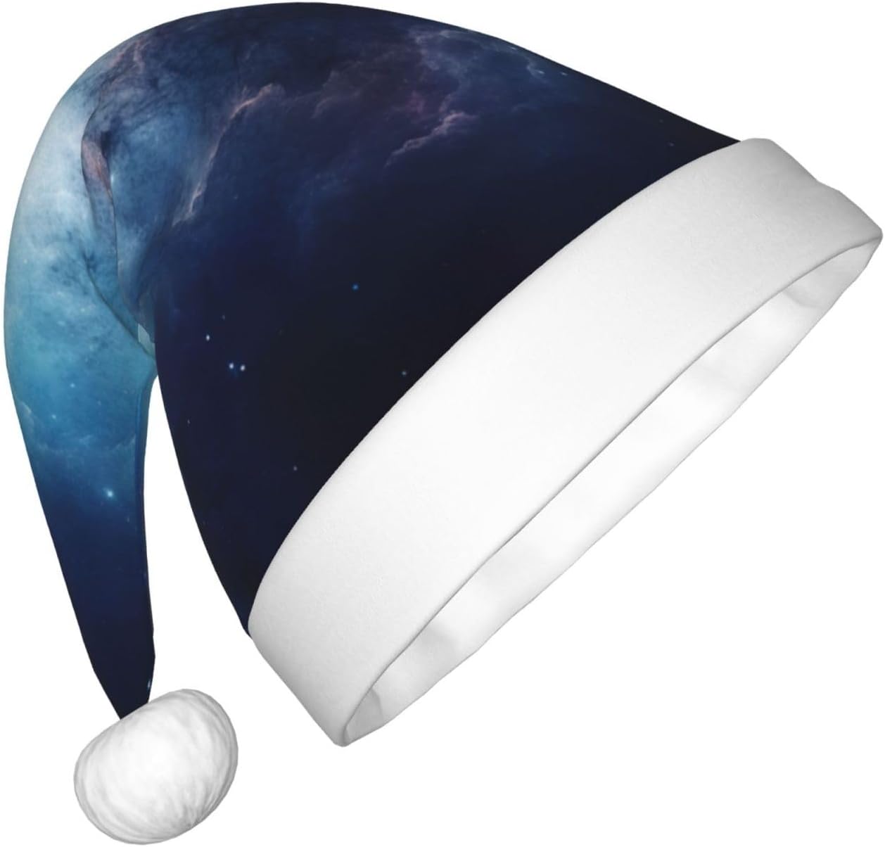 Galaxy Print Christmas Santa Hat Small Size for Party